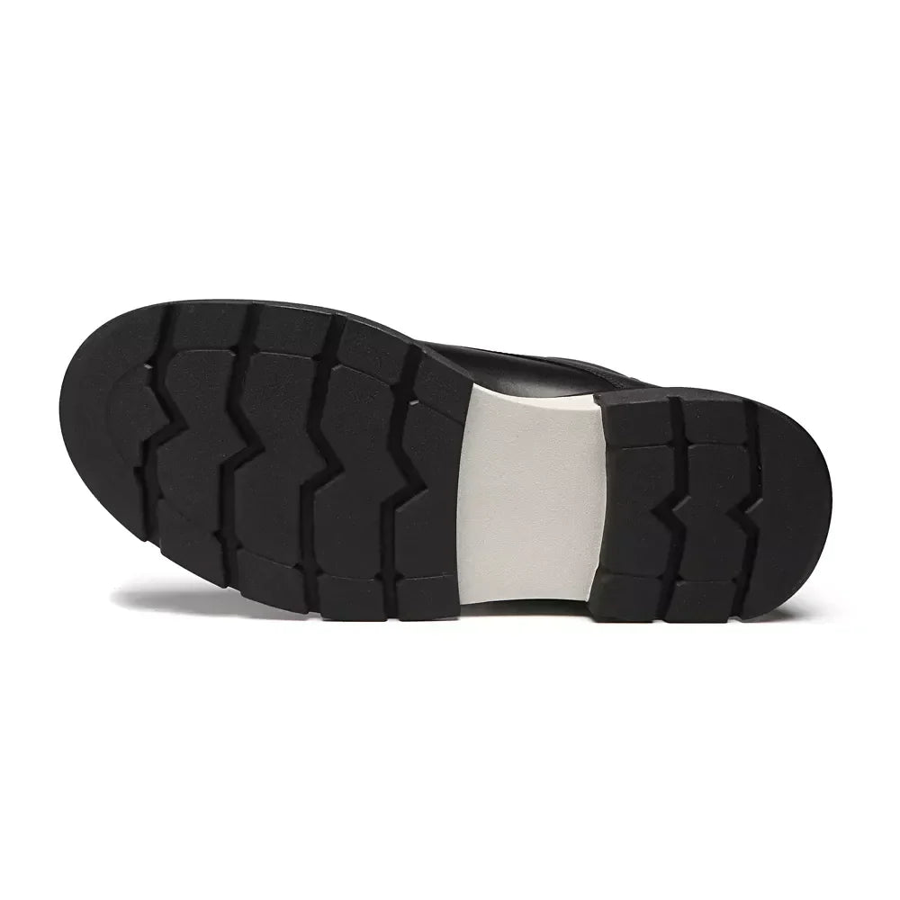 BOTA DERBY MASCULINA CASUAL EM COURO PRETO