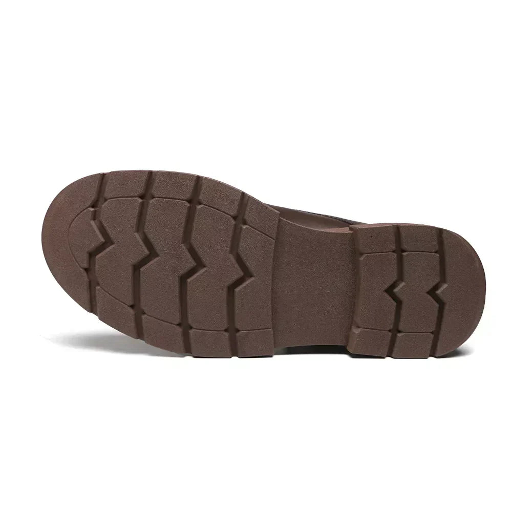 BOTA DERBY MASCULINA CASUAL EM COURO MARROM